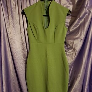 Fancy Green pencil office dress
